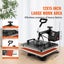 Vevor 1400W Heat Press Machine 8 In Sublimation Steel Frame Presses With Tempera Carousel 4
