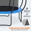Vevor 10Ft Trampoline 330 Lbs With Enclosure Net Ladder And Curved Pole Heavy Du Carousel 4