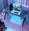 Gaming Desk With Led Lights Computer K Shaped 120 X 60 Carousel 5