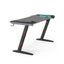 Gaming Desk With Led Lights Computer Z Shaped Black Carousel 3