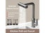 Grey/Silver Pull Out Kitchen Faucet Flexible Hot And Cold Water Kitchen Sink Carousel 3