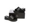 EVERAU(R) Women Leather Platform Wedge Slides Fiona Carousel 15