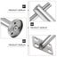 Handrail Support, 2pcs Handrail Bracket Adjustable Stair Railing Support Stai Carousel 5