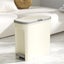 Home Use Press-Top Flip-Lid Trash Can - Space-Saving Storage Bin For Kitchen Carousel 2