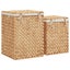 Vida Xl Vidaxl Laundry Baskets 2 Pcs Water Hyacinth Carousel 4