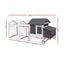I.Pet Chicken Coop Rabbit Hutch Extra Large Wooden Run Bunny Cage House Outdoor Carousel 2