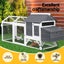 I.Pet Chicken Coop Rabbit Hutch Extra Large Wooden Run Bunny Cage House Outdoor Carousel 4