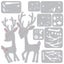 Sizzix Thinlits Die Set 10PK - Christmas Deer Carousel 3