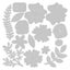 Sizzix Thinlits Die Set 15PK - Floral Cluster Carousel 2