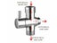G1/2 Inch Diverter Valve Three-way T-type Adapter For Shower Brass Faucet Carousel 7