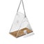 Window Bird Feeder, Clear Acrylic Birdfeeder with Chains, Squirrel Proof Deco Carousel 1
