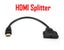 PTN HDMI Splitter 1 in 2 Outputs 1080P HD Cable Plug & Play TV Monitor Adapter Carousel 1