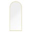Selena Metal Arched Full Length Wall Mirror - Gold Carousel 4