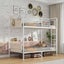 Twin Metal Bunk Bed Frame - White Matte Carousel 1
