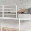 Twin Metal Bunk Bed Frame - White Matte Carousel 8