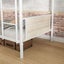 Twin Metal Bunk Bed Frame - White Matte Carousel 11