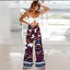 Women's Casual Bohemian Damask Medalion Geometric Print Palazzo Pants Carousel 3