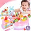 Pretend Play Food for Kids Toddlers 3 4 5 6 7 8, Plastic Birthday Fake Cake w Carousel 1