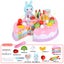 Pretend Play Food for Kids Toddlers 3 4 5 6 7 8, Plastic Birthday Fake Cake w Carousel 5