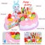 Pretend Play Food for Kids Toddlers 3 4 5 6 7 8, Plastic Birthday Fake Cake w Carousel 6