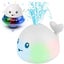 Baby Bath Toys,Water Spraying Whale Squirt Toy with UFO Base Universal Steeri Carousel 1
