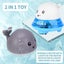 Baby Bath Toys,Water Spraying Whale Squirt Toy with UFO Base Universal Steeri Carousel 3