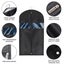 Black Foldable Garment Bag for Closet and Travel, with Transparent Windows fo Carousel 4