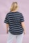 Elm Halli Short Sleeve Tee Navy White Stripe Carousel 7