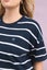 Elm Halli Short Sleeve Tee Navy White Stripe Carousel 8