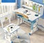 Adjustable Kids Study Desk & Chair Set with Storage | A1-BLUE Carousel 1