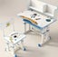 Adjustable Kids Study Desk & Chair Set with Storage | A1-BLUE Carousel 2