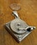 Solid silver turntable pendant 38.89g Carousel 7