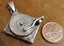 Solid silver turntable pendant 38.89g Carousel 8