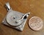 Solid silver turntable pendant 38.89g Carousel 1