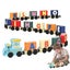 Wooden Alphabet Train Educational Toys Play House School Tool Game Children Wood Carousel 3