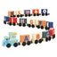 Wooden Alphabet Train Educational Toys Play House School Tool Game Children Wood Carousel 4