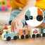Wooden Alphabet Train Educational Toys Play House School Tool Game Children Wood Carousel 9