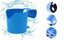 4 Pack Poolside Cup Holder for Above Ground Swimming Pool,No Spill Drink Holder Carousel 3