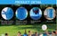 4 Pack Poolside Cup Holder for Above Ground Swimming Pool,No Spill Drink Holder Carousel 6