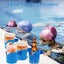 4 Pack Poolside Cup Holder for Above Ground Swimming Pool,No Spill Drink Holder Carousel 8