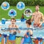 4 Pack Poolside Cup Holder for Above Ground Swimming Pool,No Spill Drink Holder Carousel 10