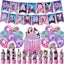 Kpop De-mon Birthday Party Decorations Supplies,Happy Birthday Banner Balloons Carousel 1