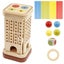 Parent-Child Interactive Wooden Stick Board Game Colorful Sticks Wooden Stick Carousel 6
