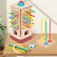 Parent-Child Interactive Wooden Stick Board Game Colorful Sticks Wooden Stick Carousel 8