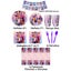 Kpop De-mon Birthday Party Tableware Set Paper Plates Cups Napkins Tablecloth Ba Carousel 2