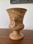 Rare uniquely NZ Titian Crown Lynn hand painted ‘wood effect’ vase, true Kiwiana Carousel 4