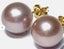 10 - 10.5mm Purple Rose Pink Edison Pearl Stud Earrings Carousel 2