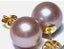 10 - 10.5mm Purple Rose Pink Edison Pearl Stud Earrings Carousel 5