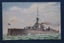 British Navy battleship: H.M.S. Conqueror "Super Dreadnaught": ship postcard Carousel 1