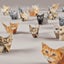 Origami Paper Cats Dogs Kit - DIY 100 Sheets Paper Pups and Origami Cats Carousel 3